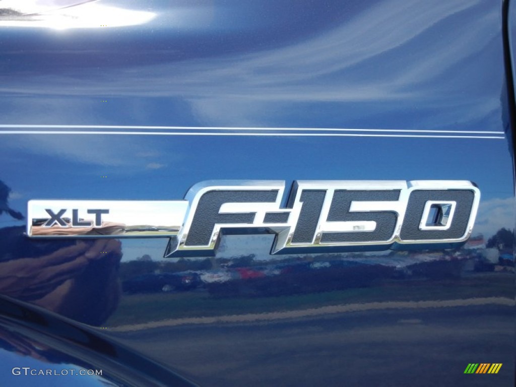 2012 F150 XLT SuperCab - Dark Blue Pearl Metallic / Steel Gray photo #4