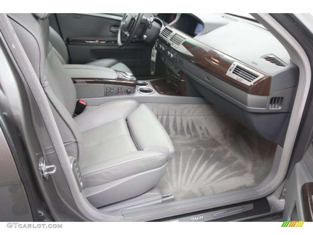 2007 7 Series 750Li Sedan - Sterling Grey Metallic / Flannel Grey photo #37