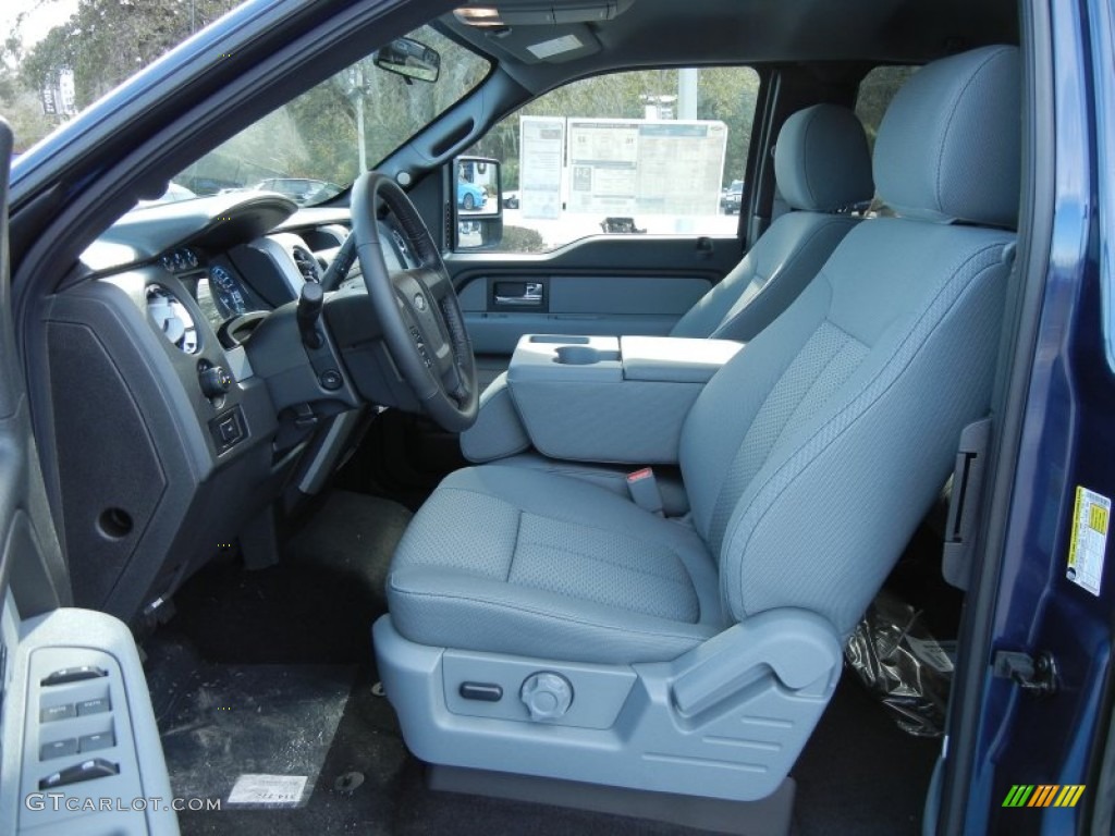 2012 F150 XLT SuperCab - Dark Blue Pearl Metallic / Steel Gray photo #5