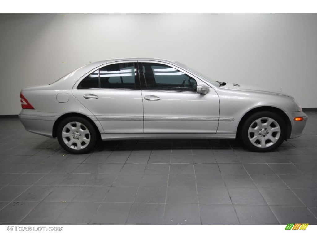 2005 C 240 Sedan - Pewter Silver Metallic / Black photo #6