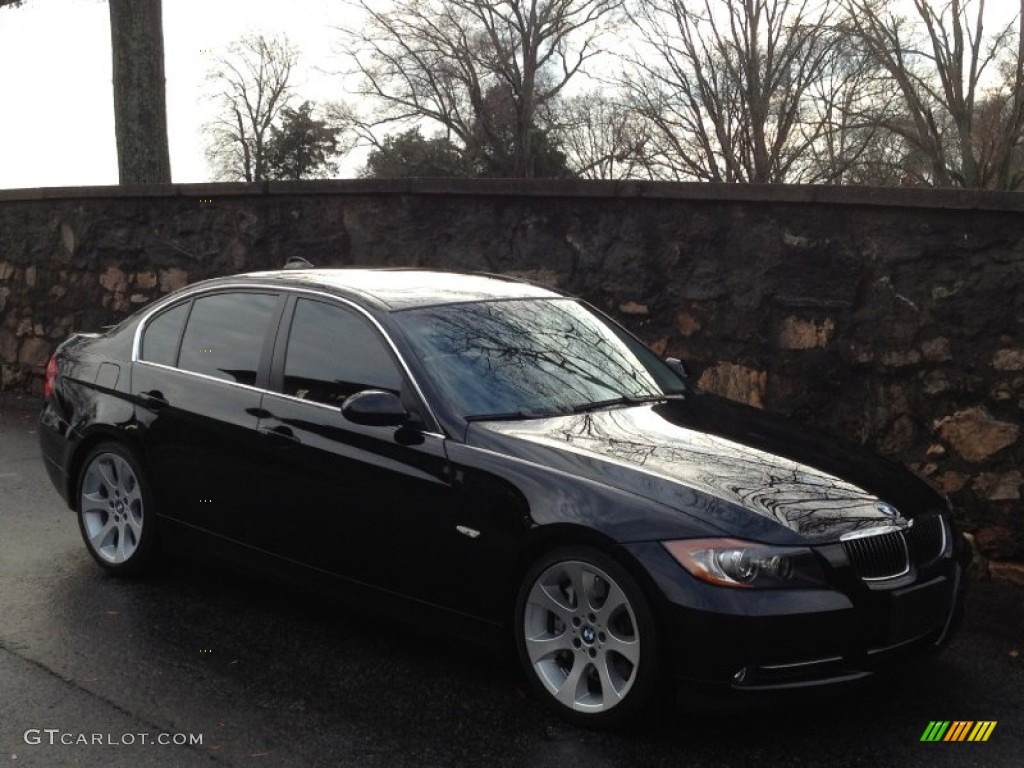 2008 3 Series 335i Sedan - Jet Black / Black photo #1