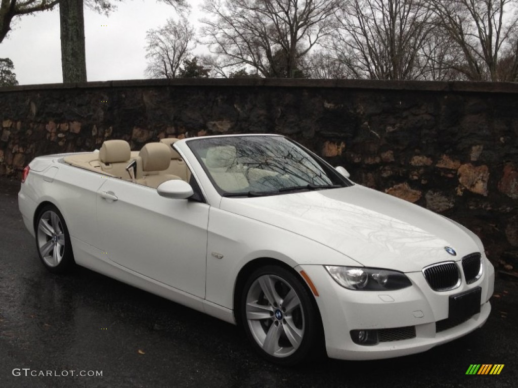 2008 3 Series 335i Convertible - Alpine White / Cream Beige photo #1