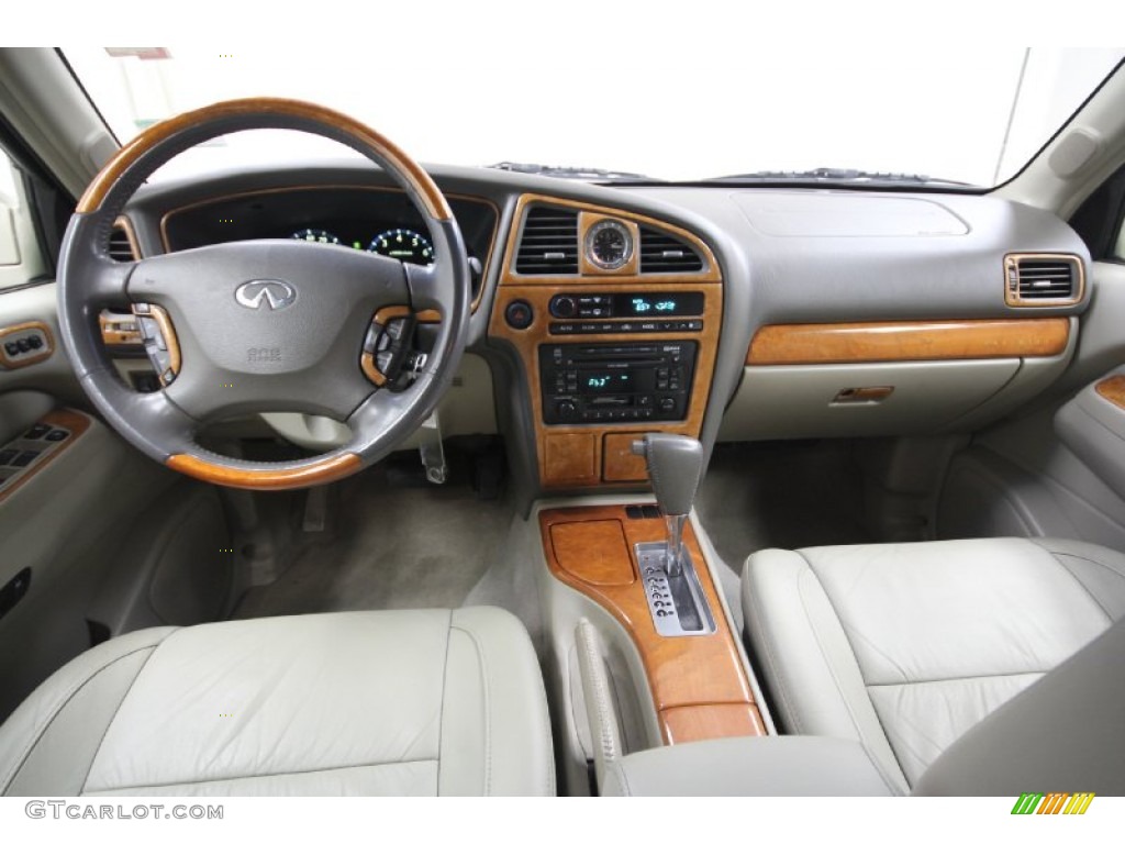 2002 Infiniti QX4 Standard QX4 Model Stone Beige Dashboard Photo #58504491