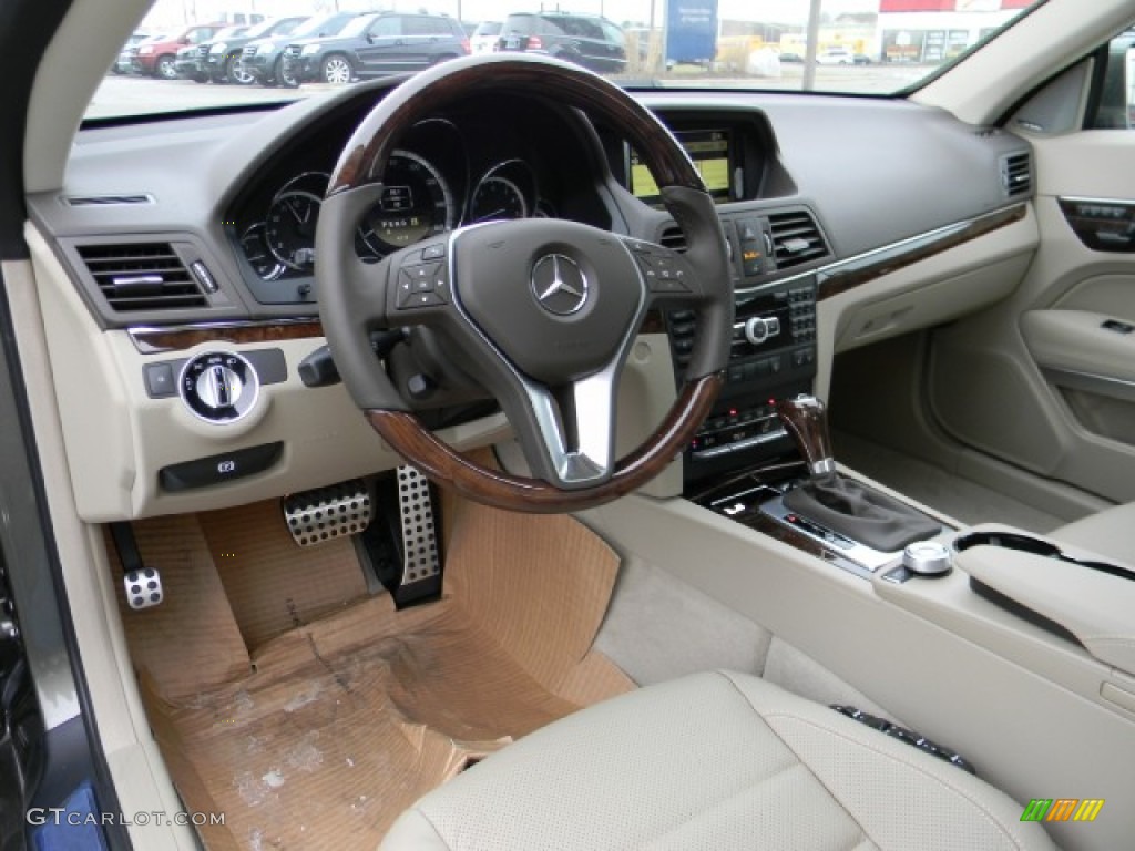 Almond/Mocha Interior 2012 Mercedes-Benz E 550 Coupe Photo #58504686