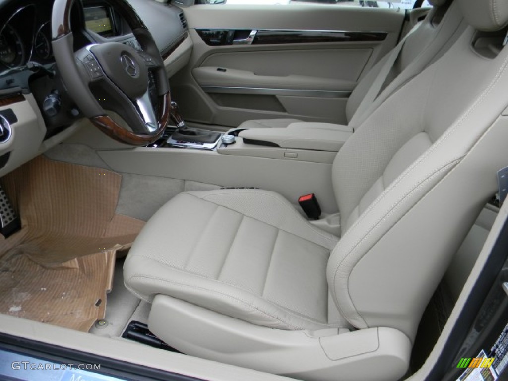 Almond/Mocha Interior 2012 Mercedes-Benz E 550 Coupe Photo #58504694