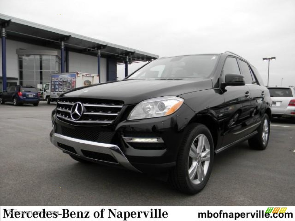 2012 ML 350 4Matic - Black / Almond Beige photo #1