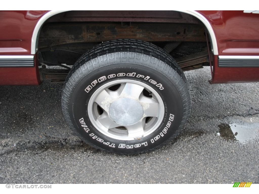 1998 C/K K1500 Extended Cab 4x4 - Dark Carmine Red Metallic / Neutral photo #23
