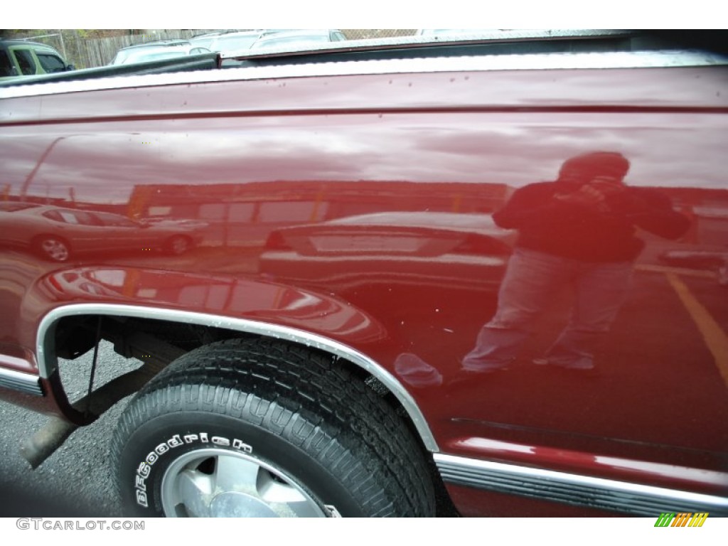 1998 C/K K1500 Extended Cab 4x4 - Dark Carmine Red Metallic / Neutral photo #31
