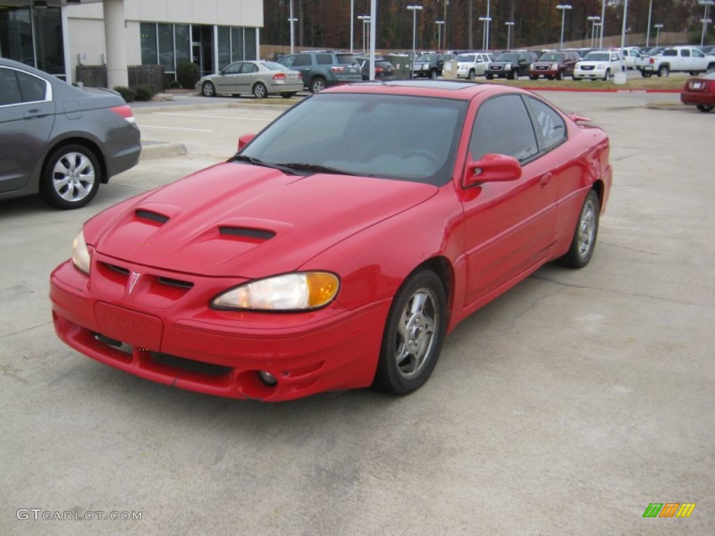2002 Grand Am GT Coupe - Bright Red / Dark Pewter photo #1