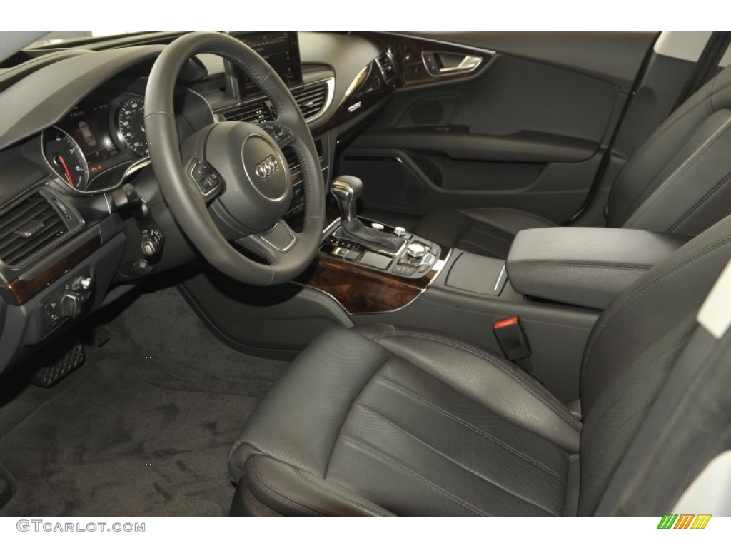 Black Interior 2012 Audi A7 3.0T quattro Premium Photo #58507343