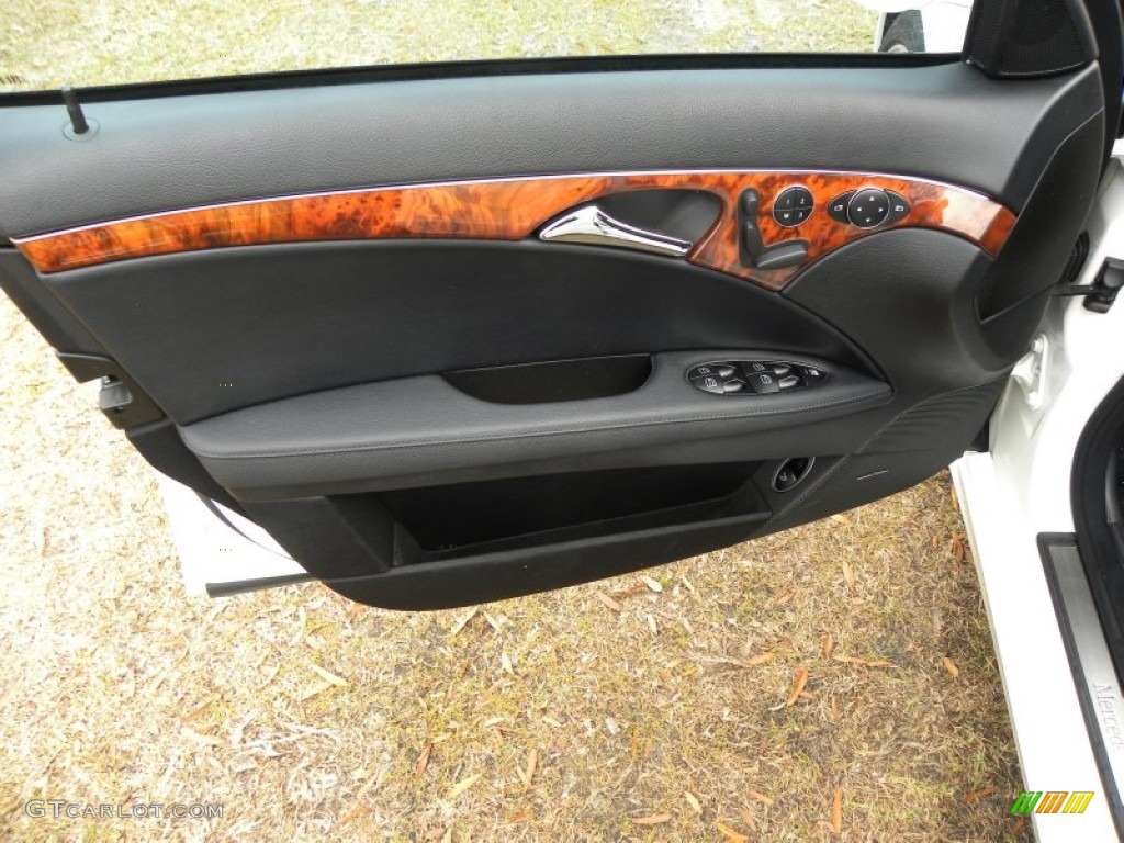 2009 Mercedes-Benz E 350 Sedan Black Door Panel Photo #58507970