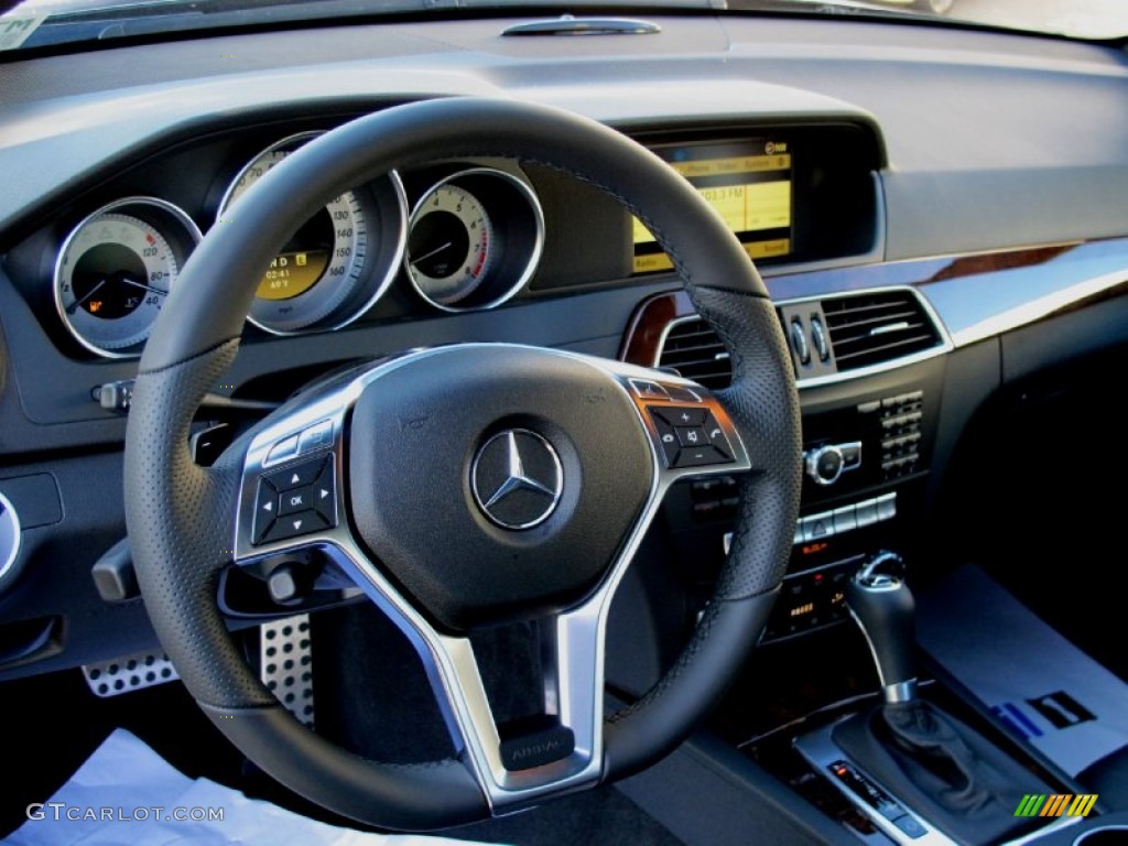 2012 C 350 Coupe - Black / Black photo #7