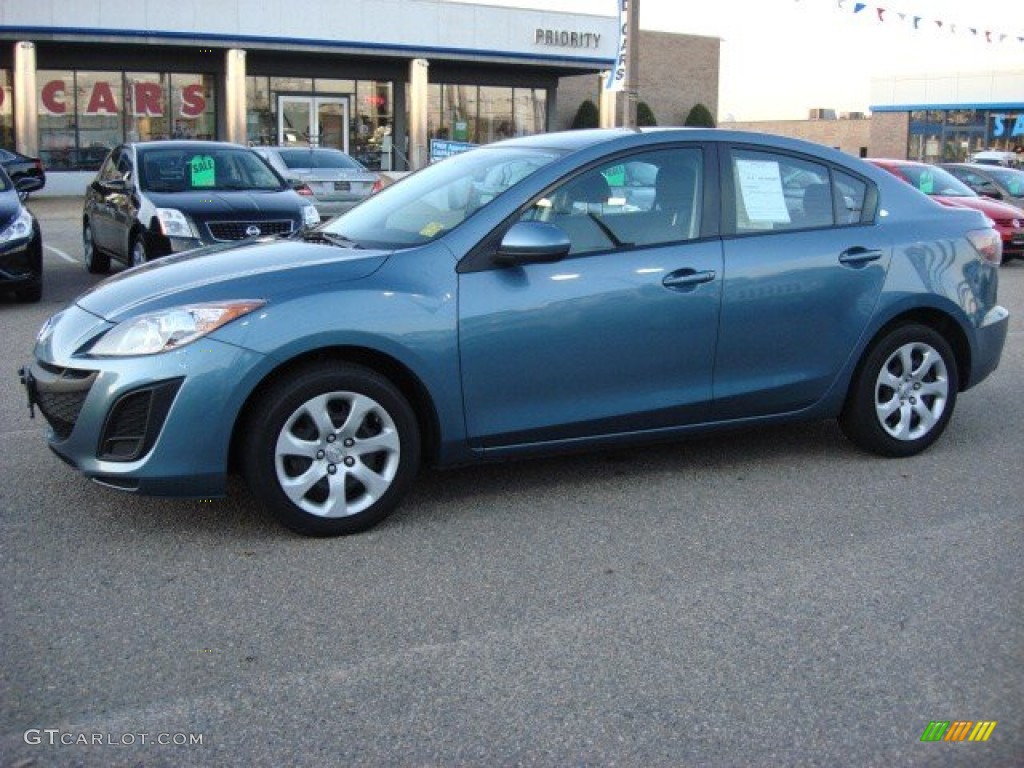 2010 MAZDA3 i Touring 4 Door - Gunmetal Blue Mica / Black photo #3