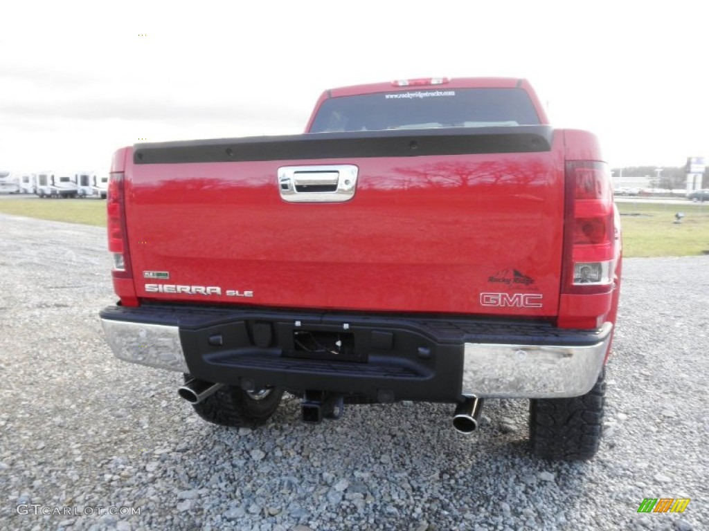 2012 Sierra 1500 SLE Crew Cab 4x4 - Fire Red / Ebony photo #17