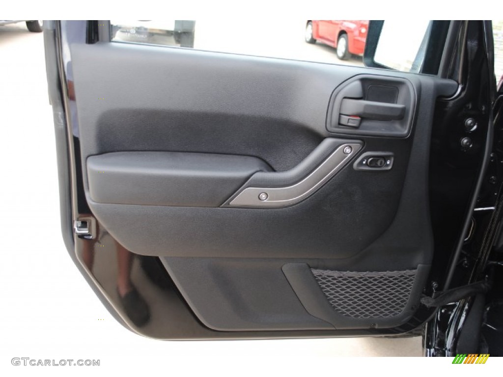 2011 Jeep Wrangler Sport S 4x4 Black Door Panel Photo #58512149