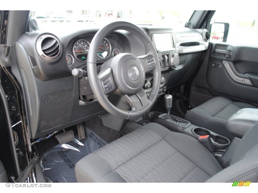 Black Interior 2011 Jeep Wrangler Sport S 4x4 Photo #58512163