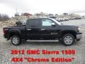 2012 Onyx Black GMC Sierra 1500 SLE Crew Cab 4x4  photo #1