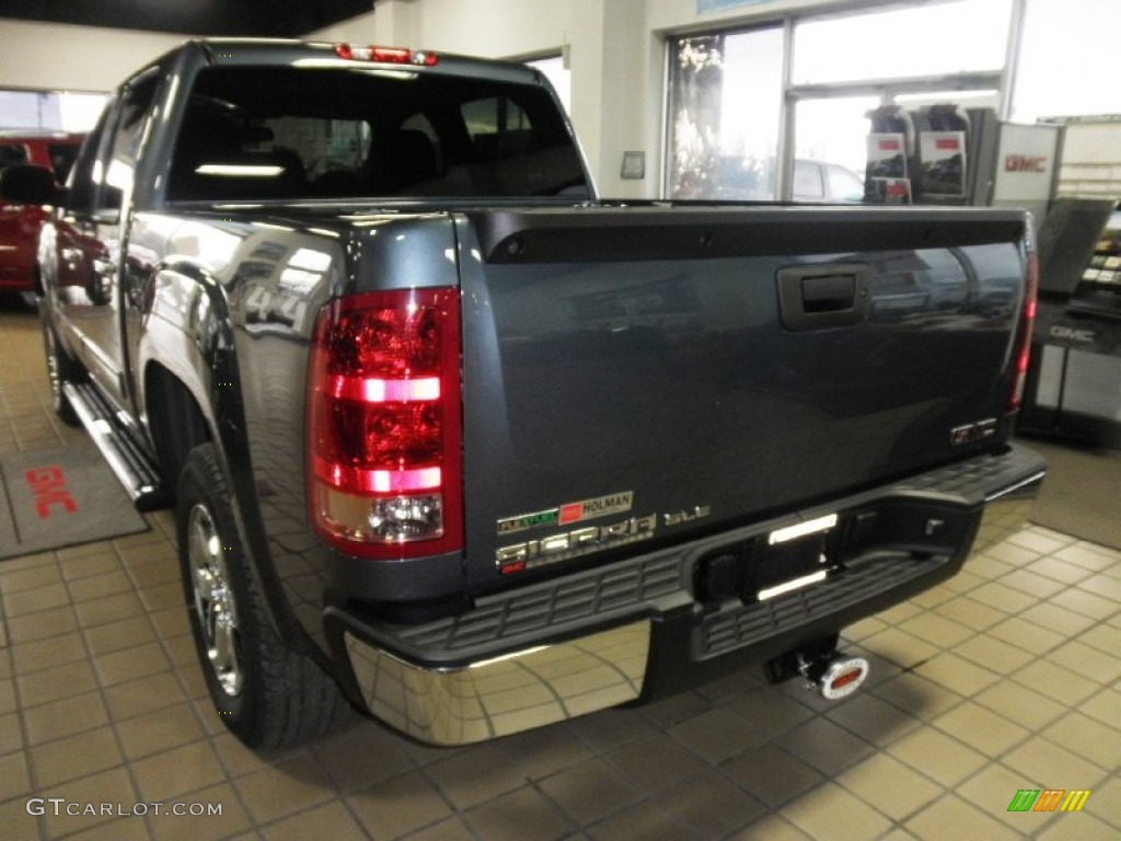 2012 Sierra 1500 SLE Crew Cab 4x4 - Stealth Gray Metallic / Ebony photo #12