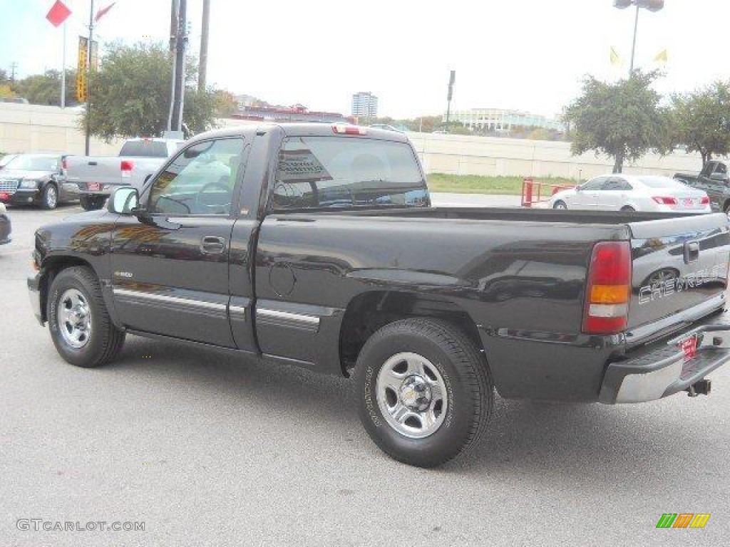 2002 Silverado 1500 Work Truck Regular Cab - Onyx Black / Graphite Gray photo #5