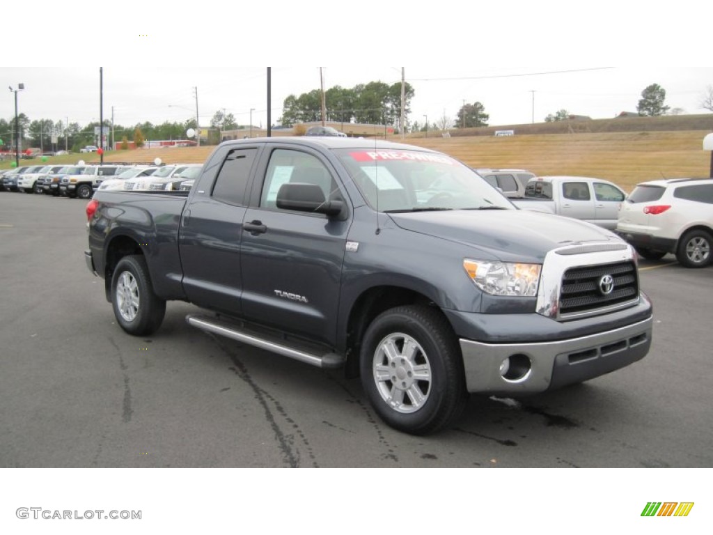 2008 Tundra SR5 Double Cab - Slate Gray Metallic / Graphite Gray photo #7