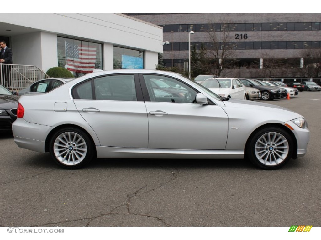 2011 3 Series 335d Sedan - Titanium Silver Metallic / Black photo #4