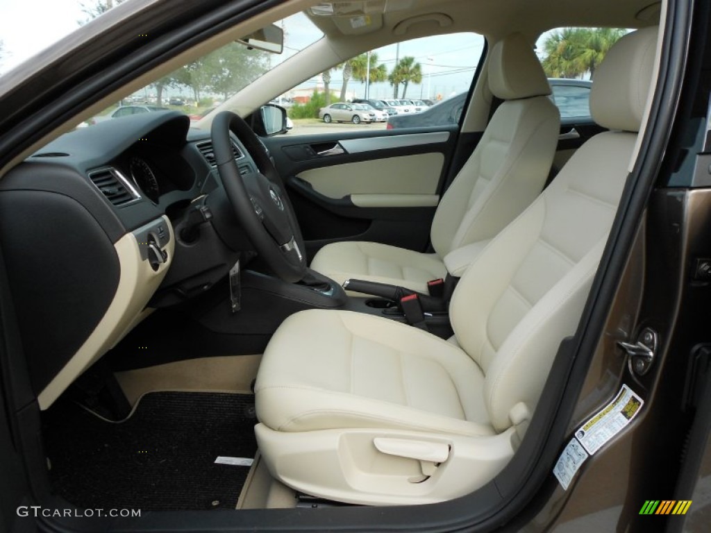 Cornsilk Beige Interior 2012 Volkswagen Jetta TDI Sedan Photo #58520119