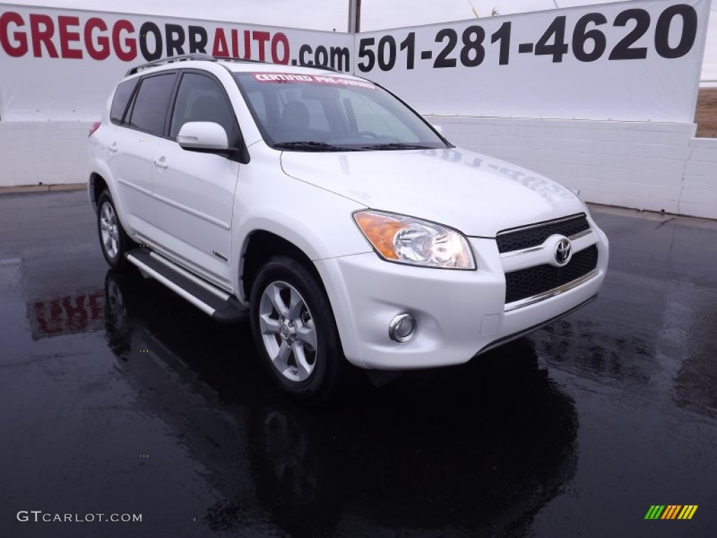 2011 RAV4 Limited - Super White / Sand Beige photo #1