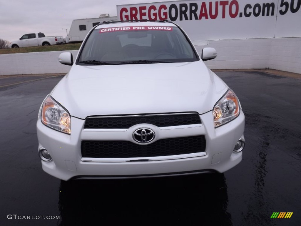 2011 RAV4 Limited - Super White / Sand Beige photo #2