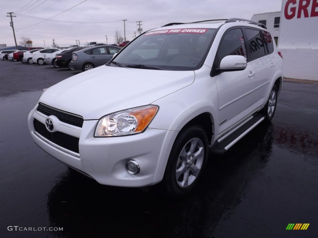 2011 RAV4 Limited - Super White / Sand Beige photo #3