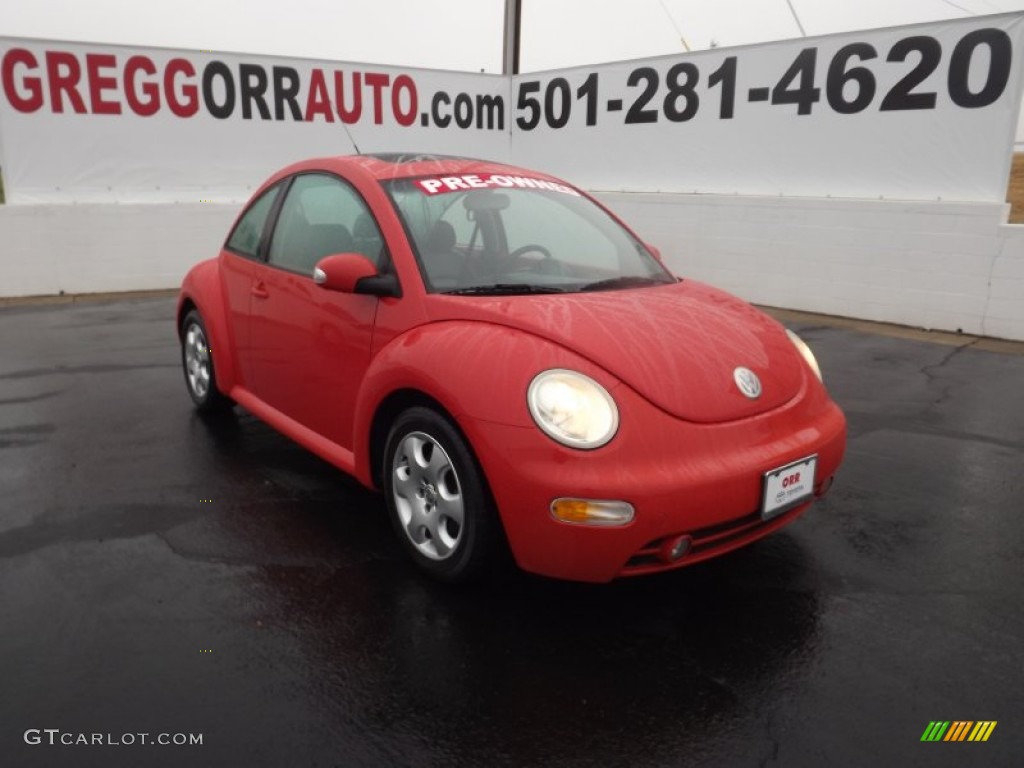 2003 New Beetle GLS Coupe - Uni Red / Black photo #1