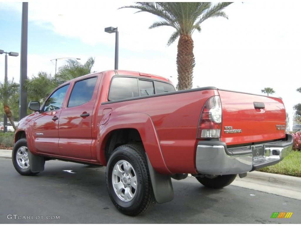 Barcelona Red Metallic 2010 Toyota Tacoma V6 SR5 PreRunner Double Cab Exterior Photo #58521638