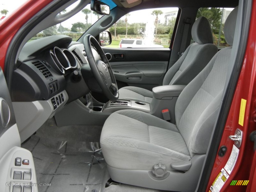 Graphite Interior 2010 Toyota Tacoma V6 SR5 PreRunner Double Cab Photo #58521680