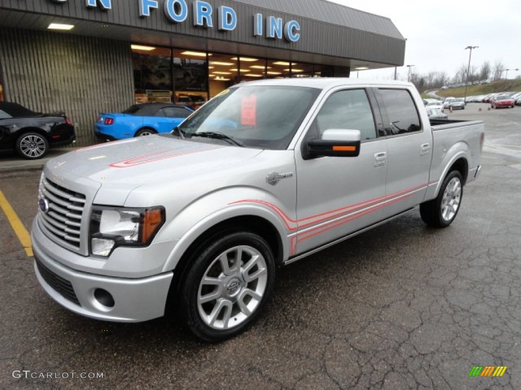 2011 F150 Harley-Davidson SuperCrew - Ingot Silver Metallic / Black/Silver Smoke photo #8