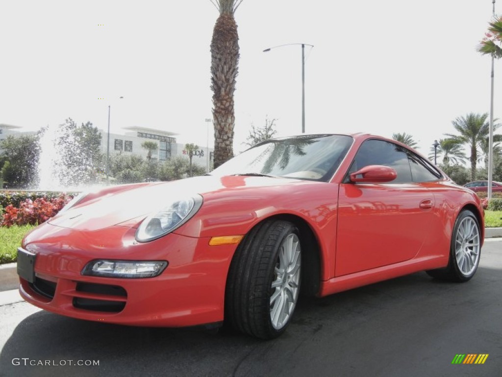 2006 911 Carrera S Coupe - Guards Red / Sand Beige photo #2