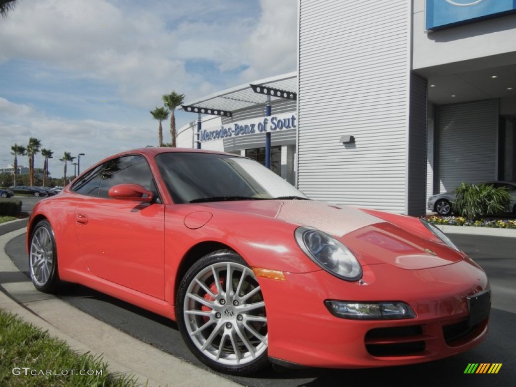 2006 911 Carrera S Coupe - Guards Red / Sand Beige photo #4