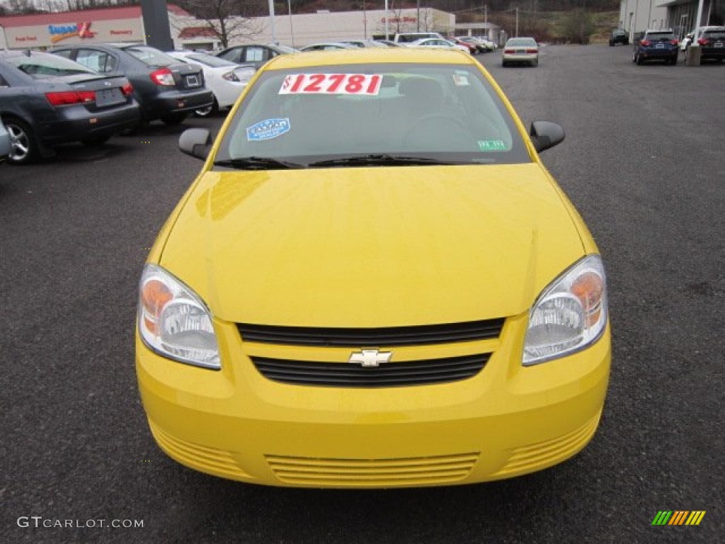 2007 Cobalt LS Coupe - Rally Yellow / Gray photo #2