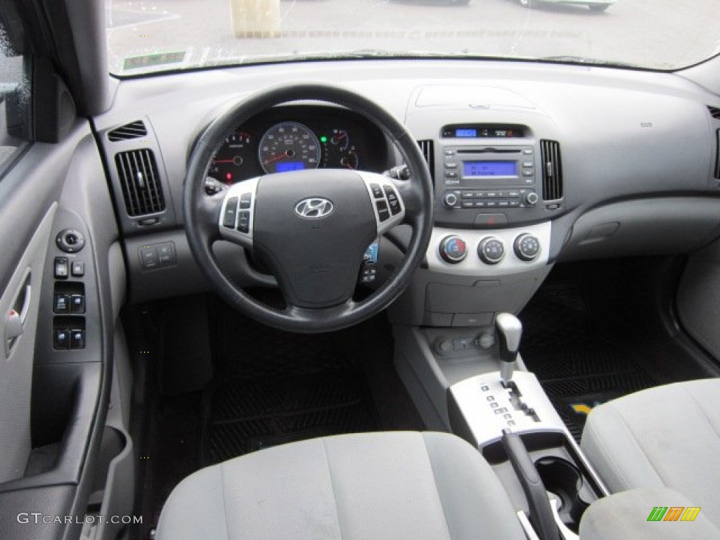 2008 Elantra SE Sedan - Carbon Gray Metallic / Gray photo #15