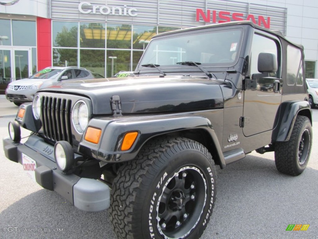 2005 Wrangler X 4x4 - Black / Dark Slate Gray photo #1