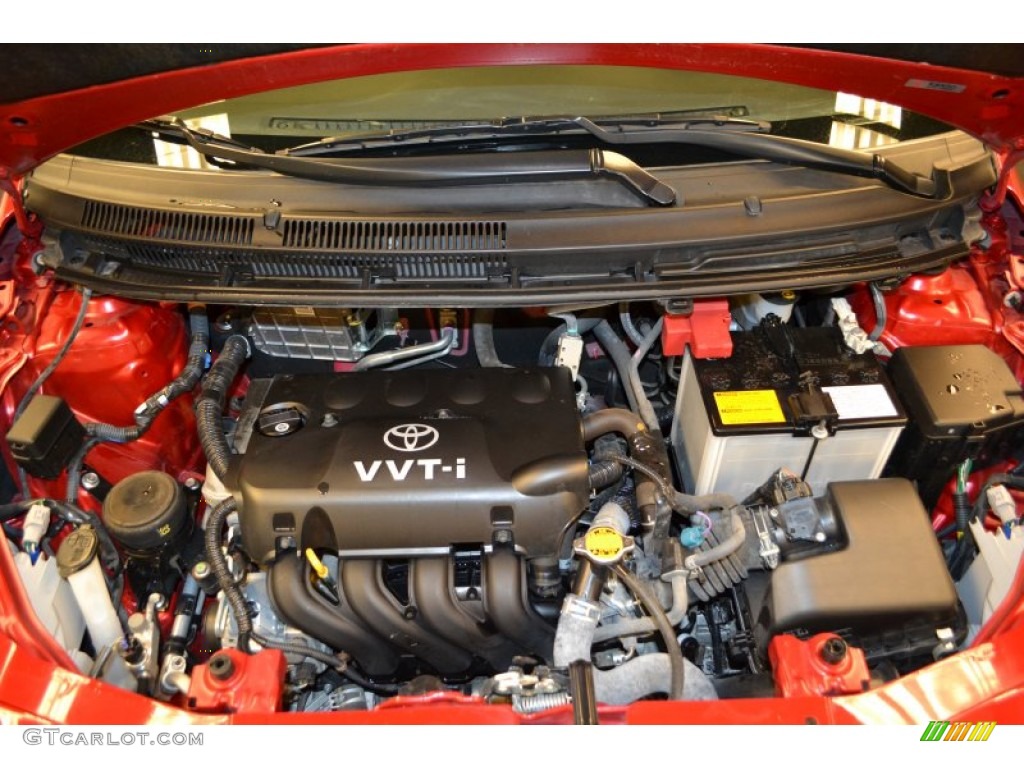 2010 Yaris Sedan - Absolutely Red / Dark Charcoal photo #11