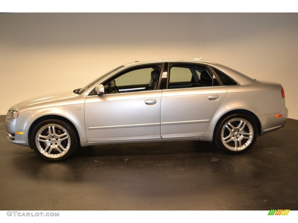 2006 A4 2.0T Sedan - Light Silver Metallic / Ebony photo #3