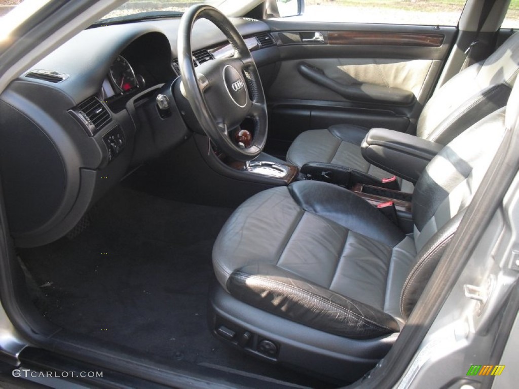 Platinum/Saber Black Interior 2001 Audi Allroad 2.7T quattro Avant Photo #58527458