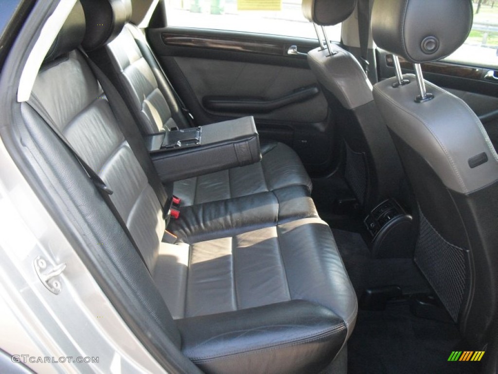 Platinum/Saber Black Interior 2001 Audi Allroad 2.7T quattro Avant Photo #58527539