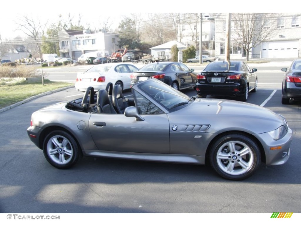 2001 Z3 2.5i Roadster - Steel Grey Metallic / Black photo #4