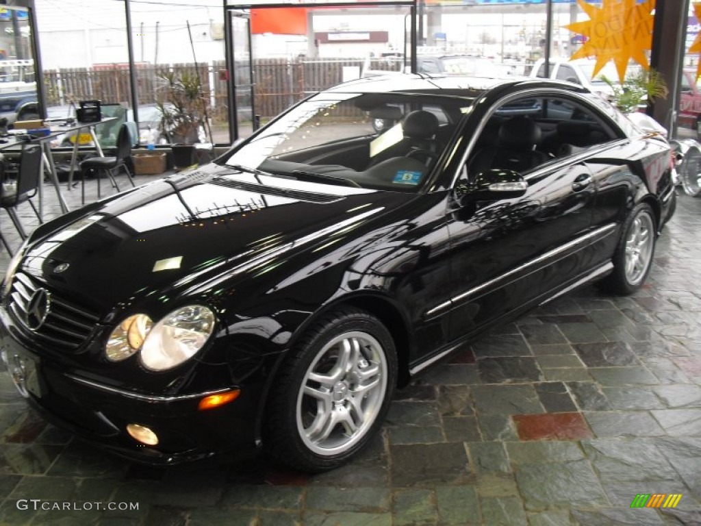 2003 CLK 55 AMG Coupe - Black / Charcoal photo #1