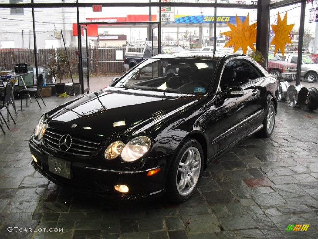 2003 CLK 55 AMG Coupe - Black / Charcoal photo #5