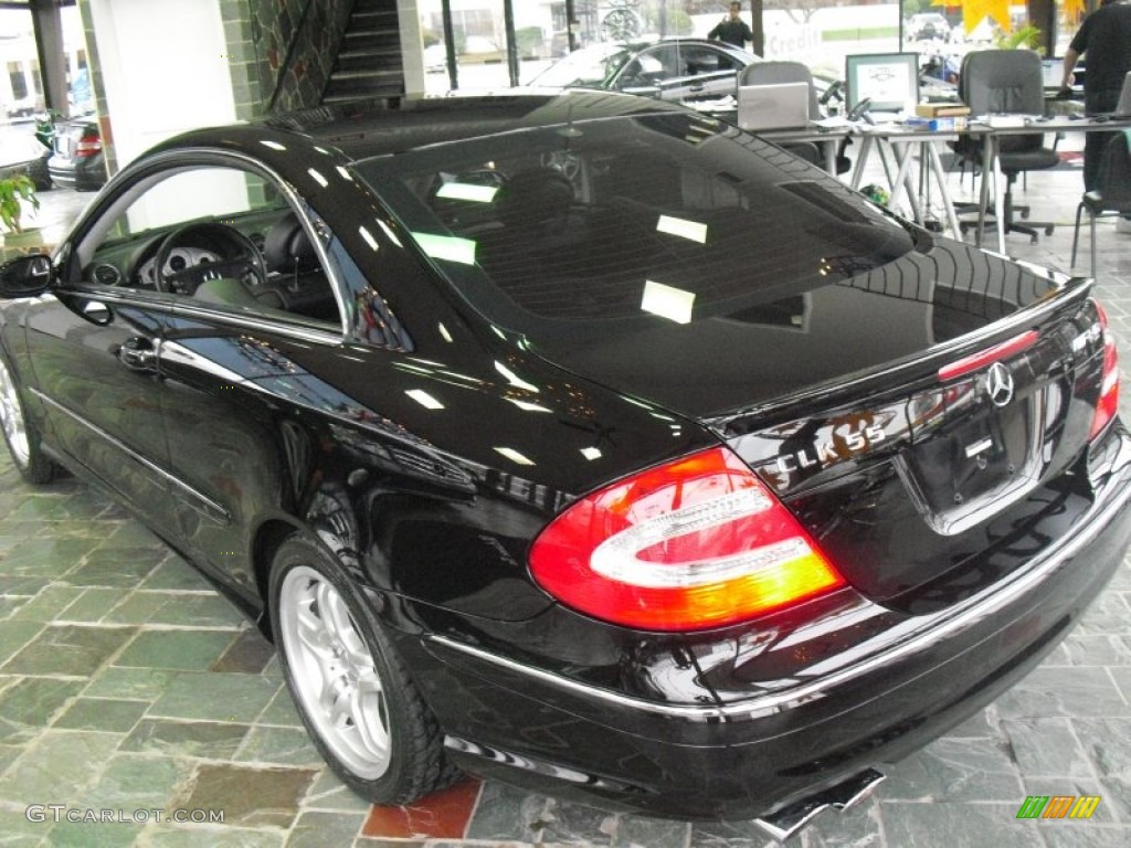 2003 CLK 55 AMG Coupe - Black / Charcoal photo #7