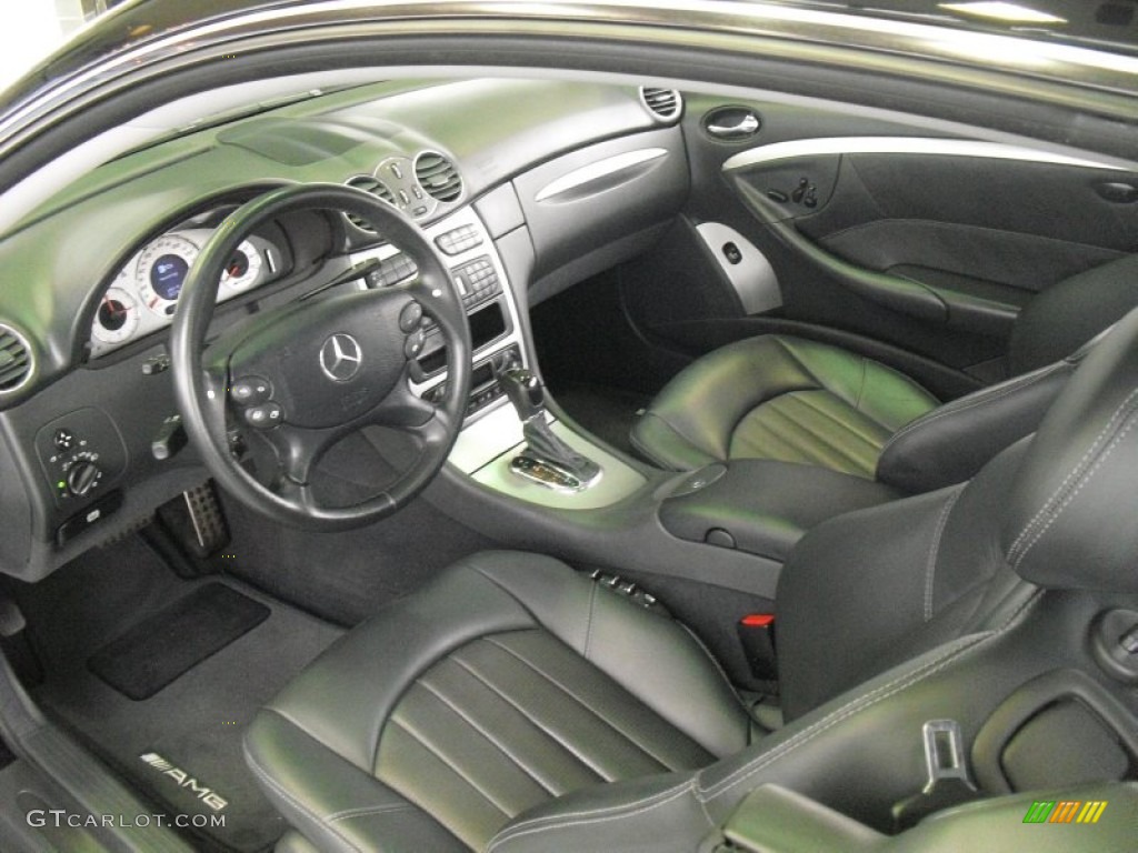 Charcoal Interior 2003 Mercedes-Benz CLK 55 AMG Coupe Photo #58528652