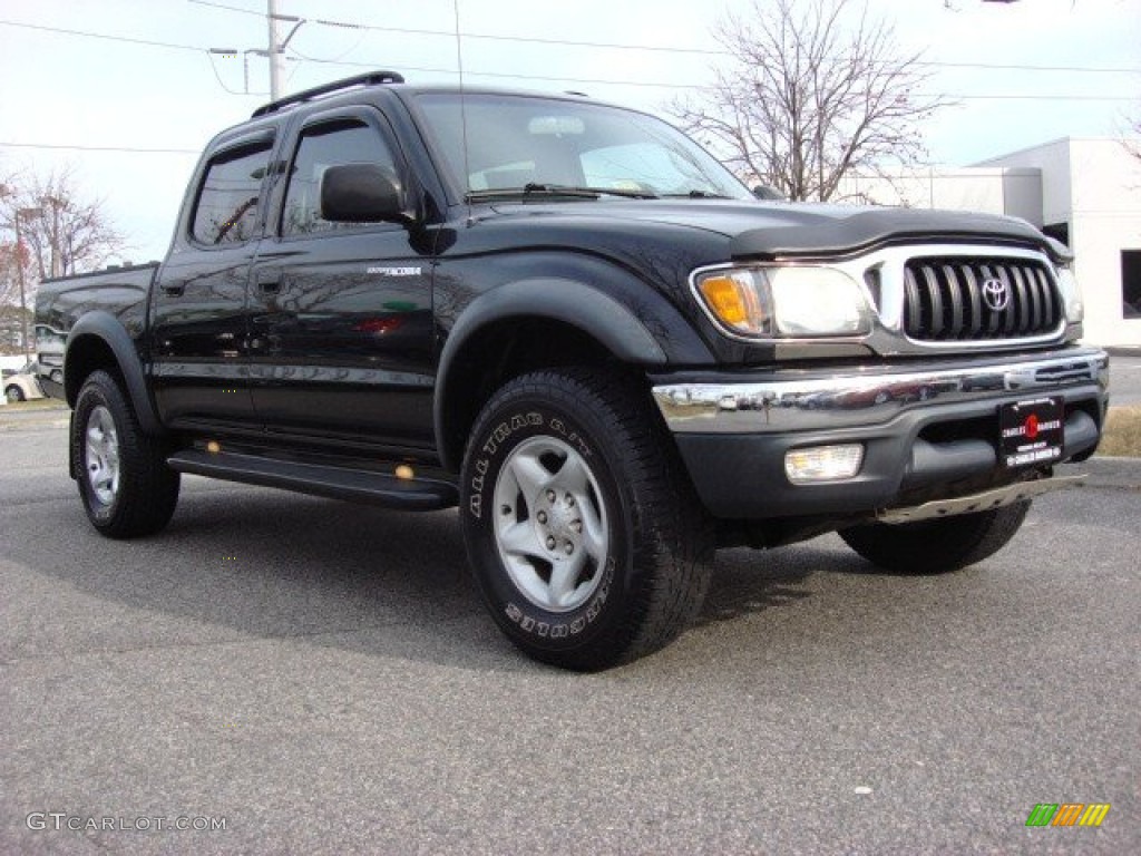 2004 Tacoma V6 PreRunner TRD Double Cab - Black Sand Pearl / Charcoal photo #1