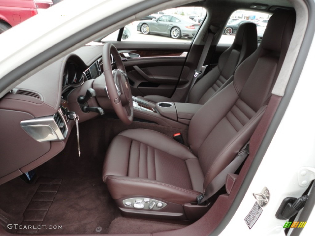 Marsala Red Interior 2012 Porsche Panamera Turbo Photo #58529828