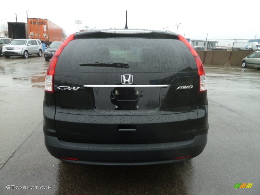 2012 CR-V EX 4WD - Crystal Black Pearl / Black photo #4